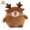 factory wholesale plush egg-shaped soft deer toy for christmas day