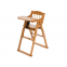 Kidz Wooden High Chair Jumbo Bear Highchair Timber Toddler Baby Beech Fold