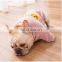 Pet fat dog Jacket Bulldog puppy Clothes Knit sweater Overcoat with letter VOICE