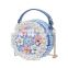 Princess Girls purses and handbags Kids Baby Crossbody flower pearl Bags Boutique Shoulder Stylish Zipper Birthday Party Gift