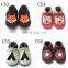 China factory cartoons animal leather toddler shoes soft sole new born baby shoes
