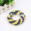 Factory direct sales cotton rope pet toys multi-color donut dog toy