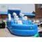 ocean double curve inflatable icecream bouncer and water slides