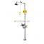 Laboratory fittings wall-mount emergency shower double eye wash