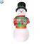 Shivering LED decorations garden yard christmas inflatable snowman with hat for sale NB006-8