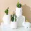 Different Size Cylinder White Succulent Ceramic Vase Flower Pot Quality Home Decor Porcelain