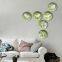 Creative Small Matte Frost White Bird Green Ceramic Plate For Food And Wall Decoration