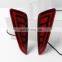 Rear bumper lights modified rear fog warning lights driving  brake lights For CHR 2017