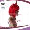 Red short Halloween party ox horn color synthetic bob hair wig