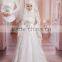 2015 High Quality Beautiful Long Sleeve Muslim Wedding Dress Lace Hijab Dress