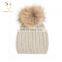 Crochet Kids Hats Wholesale Baby Beanie Hat with Fur Boll