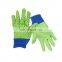 HANDLANDY Finger protection with green printing digging garden gloves for kids