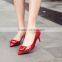 Beautiful Design Lady Shoes Party High Heel Pointed Toe Red Dress Shoes