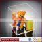 clear acrylic cube for toy food jewelry store display storage box