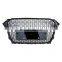 ABS Chrome black silver car grill for Audi A4 B85 high quality front bumper grille honeycomb mesh facelift RS4 quattro 2013-2015