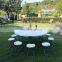 Portable white Round Dining room Table outdoor camping wedding party hire plastic folding portable picnic table