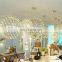 Hotel Living Room Luxury Restaurant Spark Ball Stainless Steel LED Chandelier Shopping Mall Starry Chandelier Lamp
