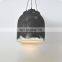 Modern Indoor Living Room Bedroom Simple Plaster Concrete Ceiling Mounted Light E27 Chandeliers Pendant Lights