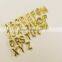 Wholesales Customized Golden Stainless Alphabet Sign Gold 3d Metal Hardware Letter For Bags