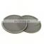 3 inch diameter stainless steel rimmed mesh filter disc