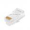 Transparent 8P8C UTP rj 45 plug conector rj45 cat6
