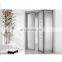 Custom and High Quality Frameless Glass Door Price Bifold Patio Plastic Steel Door Folding PVC Cafe Doors 3D Model Design Mall