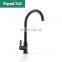 Hot sale single cold  stainless steel kitchen faucet matte black sink faucet kitchen