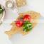 Fish-Shaped Bamboo Wood Cutting Board for Kitchen