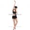 Girls Lyrical Two pieces Lace Turtle Neck Dance Crop Tops, Dance Costumes