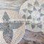 Decorative Woven Small White and Grey Rattan Wall Hanging Basket, Boho Wall Basket decoration Wholesale Vietnam Supplier