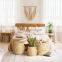 Handwoven Seagrass Belly Basket, Straw Clothes Basket Planter Basket Large Wholesale