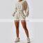 Loose Womens Sweat Shorts Side Pockets Wholesale Sports Waist Drawstring Pants 50cotton 22polyester