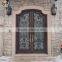 WHG14038 modern wrought iron double door for villa long lifespan
