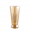 Amber Gold Colored Glass Vase Flowers Arrangement Desktop Decoration Flower Vase For Home Decor