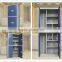 Wholesale Price Metal Office Furniture Complete Open Door File Cabinet Blue Color 2 Tier Steel Filing Cabinet