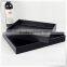 Unique luxury PU leather home hotel serving tray pu