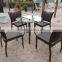 Outdoor Armless Chairs Bamboo Style Dining Set