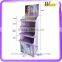 Face mask corrugated floor display stand for supermarket