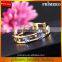 High Quality Style Hollow 18K Gold Plated Square Crystal Bangle Best Gift