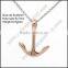 wholesale 18k gold anchor pendant necklaces                        
                                                                                Supplier's Choice