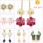 trade assurance low moq factory high quality jewelry daily wear earring flower rose pattern ladies earrings designs pictures                        
                                                                Most Popular