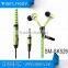 2015 Top quality cheap SM-SK526 zipper earphone for promotional