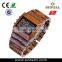 Bewell Wood Material Day Date Month Watch Movement Date Watches Digital Wood Watch