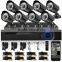 8CH CCTV System Camera DVR Kit Indoor Mini Dome And 1000TVK Outdoor IR Camera IR Night Vision CCTV Kit