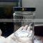 Cheap 230ml Round Glass Jam Jars With High Black Lids