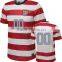 Oem Manufacturer Custom Sublimated Quality Stripe Soccer Uniform