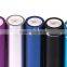 Support customized logo words Single 18650 cell battery round power bank