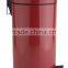 Powder coated rubbish bin painting foot pedal scrap bin waste scrap container bin retail scrap waste container