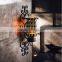 Mosaic Crackle Glass Wall Sconce Hurricane Candle Holder for Home Decor                        
                                                Quality Choice