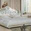 New design white royal king size bed , cheap bunk mattress beds sale for living room